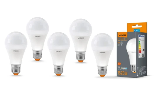 LED lemputė Videx E27 15W, 1520Lm, 3000K, 5 vnt.