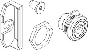 CUBIC Dviguba spyna 3MM 0703-0001S