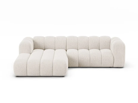 Modular Left Corner Sofa, "Lupine", 4 Seats, 260x177x70, Light Beige