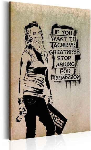 Artgeist Paveikslas - Graffiti Slogan by Banksy