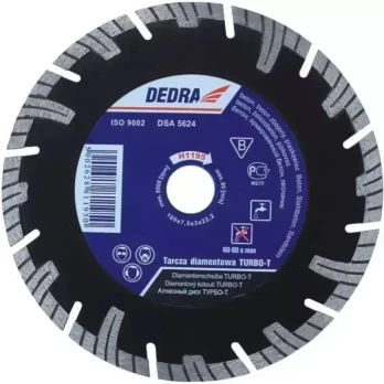 Dedra Diamond pjovimo diskas Turbo-T 250mm 25,4mm H1198E
