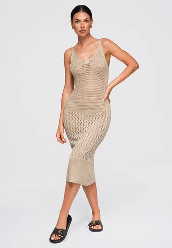 Moteriška suknelė-smėlio spalvos, ONESIZE