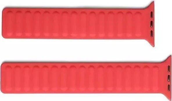 Beline Beline dirželis Apple Watch Magnetic 42/44/45/49mm raudona /raudona