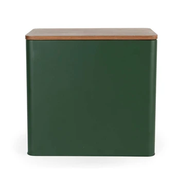 Salter BW12899G Toronto Bread Bin Green/Wooden