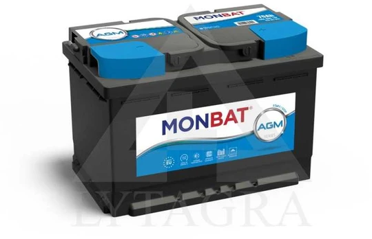 AGM Akumuliatorius 12V 70Ah 760A / Monbat