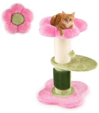 Promotion Rožinis gėlių katės medis 69 cm