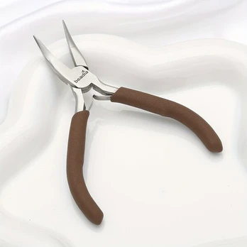 Replės rinkinys, #02 Bent Nose Pliers (No Teeth) - 1pc