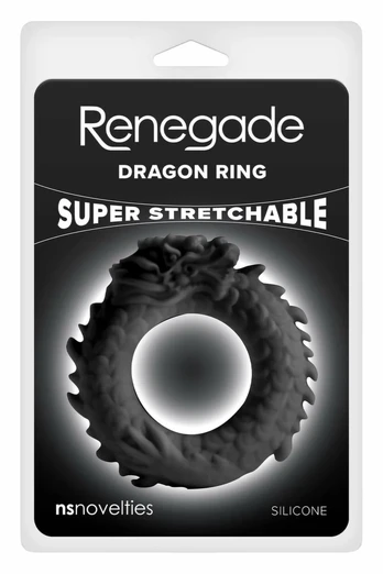Renegade Dragon Ring Black - Flexible Silicone Support Ring