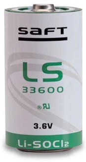 SAFT R20 D LS33600 3,6V 17000mAh elementas