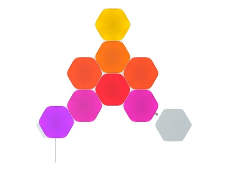 Nanoleaf Shapes Black Hexagons Starter Kit (9 panels) | NL42-0102HX-9PK