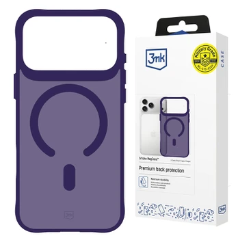 Dėklas 3Mk Protection 3mk Smoke MagCase for iPhone 17 Pro - Violetinė-Translucent