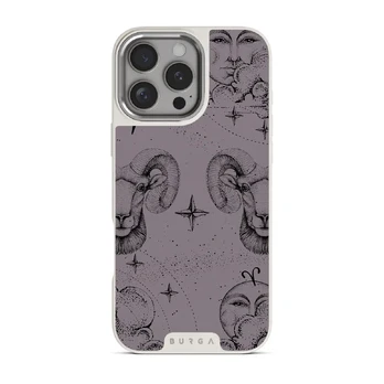 Aries - iPhone 16 Pro Max Case, Elite Light (MagSafe) / Silver / Purple