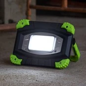 LED akumuliatorinis lauko prožektorius 850947, juodas/žalias, ilgis 17 cm