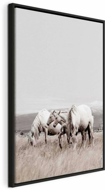 Artgeist Paveikslas - Baltas Horses (1 Part) Vertical