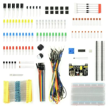 Oem Elektronikos komponentų rinkinys E24 + maketavimo plokštė 400 - E24 - 235 elementai