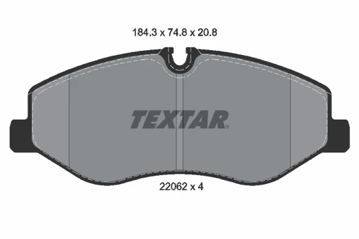 TEXTAR 2206201 Brake pad set
