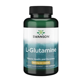 SWANSON, L-glutaminas, 500mg, 100 kaps.