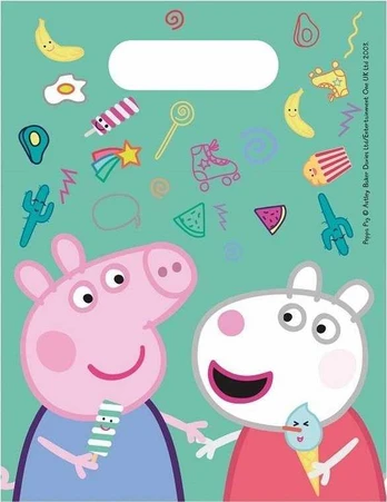 Boland Traciks GoDan Peppa Pig dovanų maišeliai 6vnt