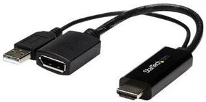 Adapteris StarTech HDMI to DisplayPort Displayport, HDMI, juoda