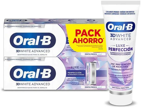 Oral-B 3D Baltas LUXE PERFECTION toothpaste 2 x 75 ml