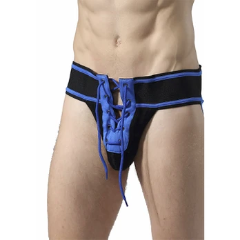 MOB - FETISH JOCKSTRAP FOOTBALL BLUE SIZE M