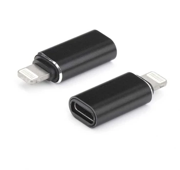 Dėklas Oem Adapteris charger Typ C - iPhone Lightning 8-pin juodas