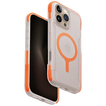 Dėklas Case UNIQ Combat Active for iPhone 16 Pro Max Magclick Charging oranžinis