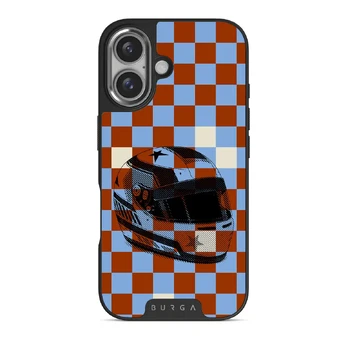 Pit Stop - iPhone 16 Plus Case, Elite Dark (MagSafe) / Silver