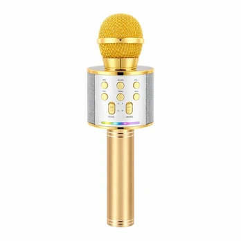 Bluetooth karaoke mikrofonas RETOO TechPro, su garsiakalbiu, 1 vnt.