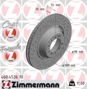 Stabdžių diskas ZIMMERMANN 460.4536.70 kaina