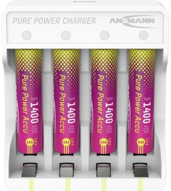 Ansmann Ansman lithium charger Pure Power Set + 4× Micro AAA