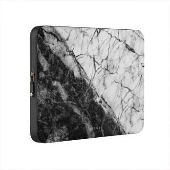 Fatal Contradiction - Black & White Marble Laptop Sleeve, 16 inches