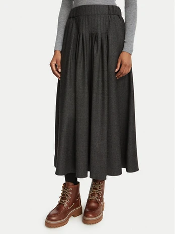 Weekend Max Mara Midi sijonas Ovest 2625106032 Pilka Regular Fit
