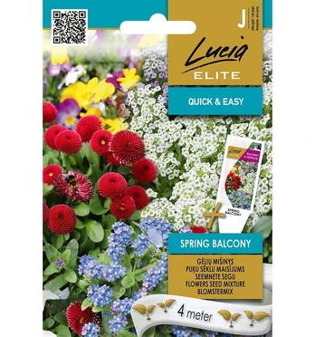 Gėlių mišinio sėklos SPRING BALCONY juosta, 4 m