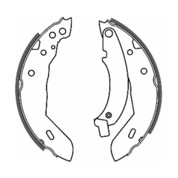 ABE C0P002ABE Brake shoe set