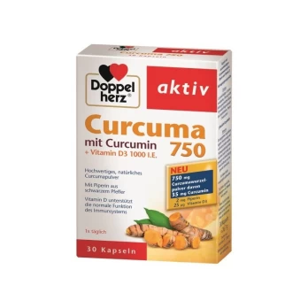 DOPPELHERZ AKTIV CURUMA 750, 30 vnt.