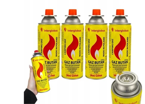 Butano dujos Interglobus 400ml, 4 vnt