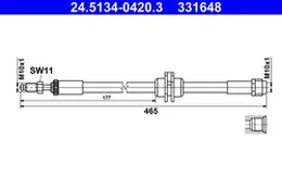 Stabdžių žarnelė ATE 24.5134-0420.3