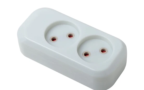 Ilgiklio kaladėlė ELECTRALINE, 2 lizd., be įž., baltos sp., 82112