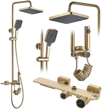 Dušo sistema REA Helix, Brushed Gold