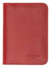 Skórzany portfel FIXED Wallet XL, raudona