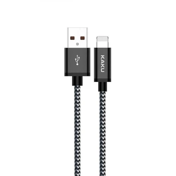 iKaku KSC-107 Soft wired Lightning charging cable 1m Black