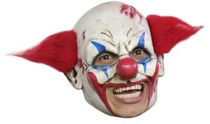 Partychimp Klovnemaske med rødt hår