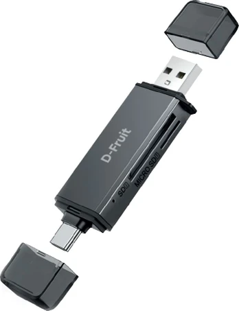D-Fruit memory card reader USB-C/USB-A DF188