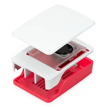 Raspberry Pi 5 Dėklas raudonas/baltas