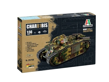 Italeri - Char B1 Bis, 1/56, 25766