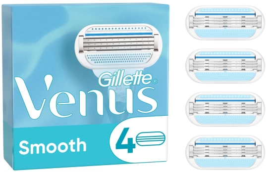 Gillette Venus Smooth Skustuvo Keičiamos Galvutės, 4 vnt