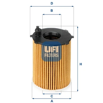Alyvos filtras UFI 25.128.00