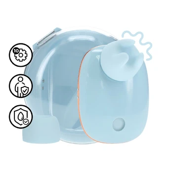 Dreamsicle Compact AirTap System Blue - 2-in-1 Vibrator & Attachments