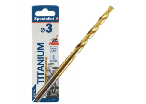 Metalo grąžtas TITAN, 3 mm, SPECIALIST+